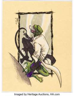 Josh Medors - The Lizard Illustration Original Art (2009).