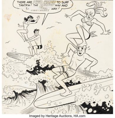 Dan DeCarlo Archie’s Joke Book Magazine #152 Cover Illustration Original Art (Archie, 1970). | Heritage