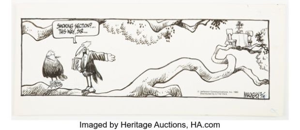 Jeff MacNelly Shoe Daily Comic Strip Original Art dated 2-9-80 (C.T.N.Y.N.S., 1980). | Heritage