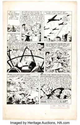 Louis Cazeneuve (attributed) All-New Comics #9 Boy Heroes Story Page 12 Original Art (Harvey, 1944). | Heritage
