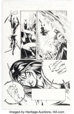 Mark Bagley and Vince Russell Thunderbolts #3 Story Page 22 Original Art (Marvel, 1997).