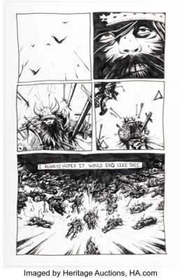 Becky Cloonan Flight, Volume 3 "Conquest" Story Page 2 Original Art (Ballentine, 2006).