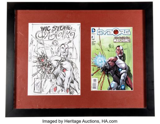 Ivan Reis Cyborg #1 Cover Preliminary Original Art (DC, 2015). | Heritage