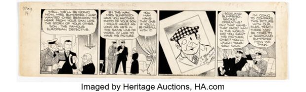 Chester Gould Dick Tracy Daily Comic Strip Original Art dated 5-14-34 (News Syndicate Co., 1934). | Heritage