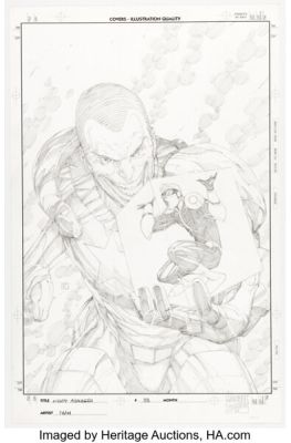 Khoi Pham The Mighty Avengers #33 Cover Original Art (Marvel, 2010).