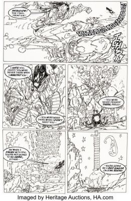 Keith Giffen Lobo: Infanticide #4 Story Page 13 Original Art (DC, 1992). | Heritage