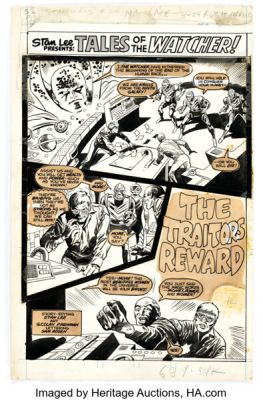 Howard Bender (attributed) Star Wars Weekly #20 Tales of the Watcher Story Page 1 Original Art (Marve UK, 1978).