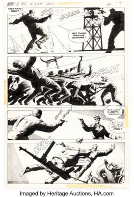 Russ Heath Our Army At War #263 Story Page 11 Original Art (DC, 1973). | Heritage