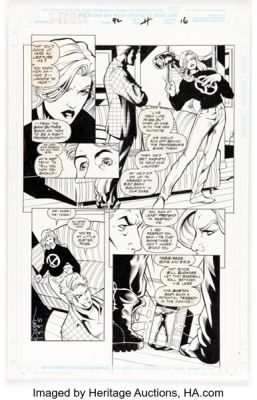 Terry Dodson and Kevin Conrad X-Force #42 Cannonball and Husk Story Page 11 Original Art (Marvel, 1994).