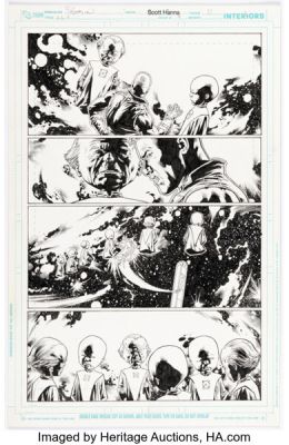 Fernando Pasarin and Scott Hanna Green Lantern Corps #9 Story Page 11 Original Art (DC, 2012). | Heritage