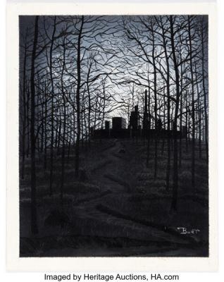 Bill Burt "In the Age of Darkness I" Painting Original Art (undated). | Heritage