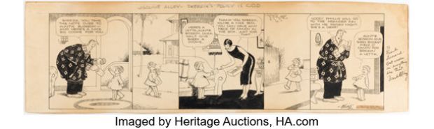 Frank King Gasoline Alley Daily Comic Strip Original Art (Chicago Tribune, 1925). | Heritage