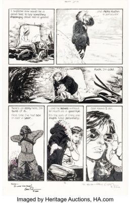 Steve Lieber Whiteout: Melt #4 Story Page 1 Original Art (Oni Press, 2000).