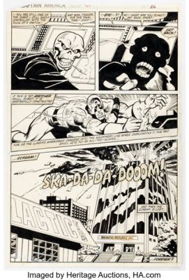 Mike Zeck and Quickdraw Studios Captain America #263 Red Skull Story Page 19 Original Art (Marvel, 1981). | Heritage