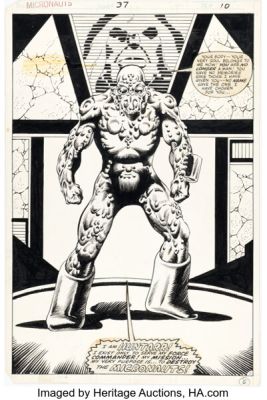 Keith Giffen and Danny Bulanadi Micronauts #37 Splash Page 8 Original Art (Marvel, 1982). | Heritage