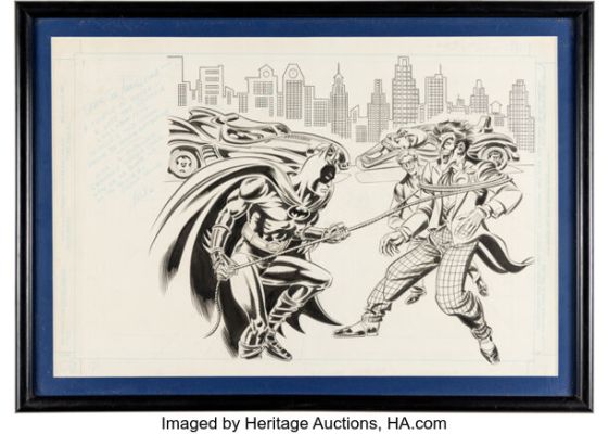 Carmine Infantino and Mike Esposito (attributed) Batman Movie Promotional Illustration Original Art (DC, c. 1989). | Heritage