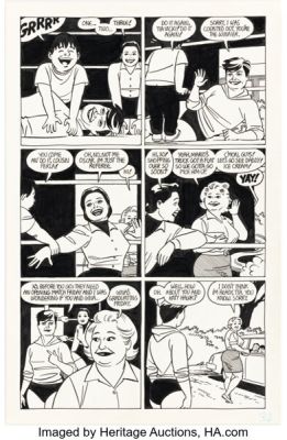 Jaime Hernandez Whoa, Nellie! #2 Maggie and Vicki Glori Story Page 10 Original Art (Fantagraphics, 1996). | Heritage