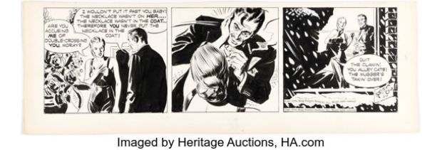 Alex Raymond Rip Kirby Daily Comic Strip Original Art dated 2-11-50 (King Features Syndicate, 1950). | Heritage