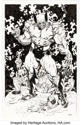 Bart Sears - Wolverine and Deadpool Illustration Original Art (c. 2020s). | Heritage