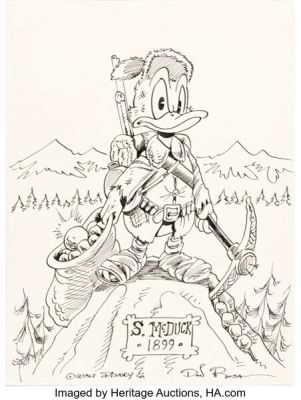 Don Rosa - Uncle Scrooge Klondike Prospector Specialty Illustration Original Art (undated). | Heritage