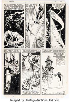 Sal Buscema, Ian Akin, and Brian Garvey Rom #37 Story Page 10 Original Art (Marvel, 1982). | Heritage