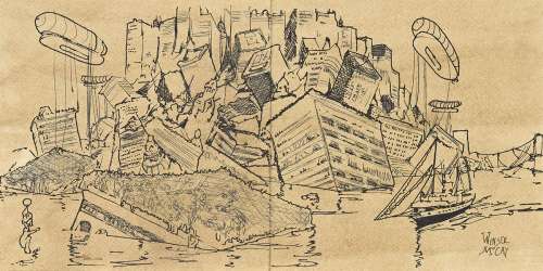 WINSOR McCAY (1869-1934) "The Last Day of Manhattan." | Swann Galleries