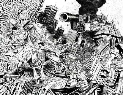 Jimbo Salgado - Transformers #1 11th Printing Wraparound Cover