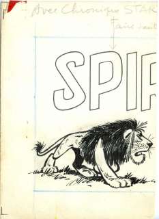 Franquin | Spirou, illustration Ã  l’encre de Chine pour l’… | Banque Dessinée
