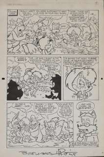 ’Sonic’ Comic Strip, Inscribed and Signed along lower margin, Sheet Size: 17 x 11 1/2 in. (43.2 x 29.2 cm.) | misc / divers