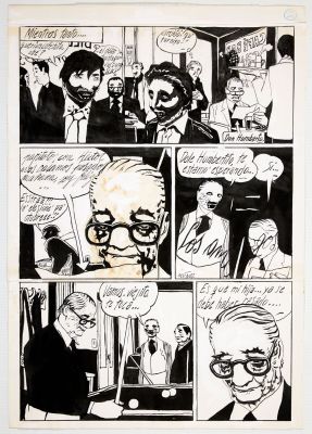 MUNOZ - Sudor Sudaca,... - Lot 197 - MUNOZ - Sudor Sudaca, planche n°2 à l‘encre de Chine...