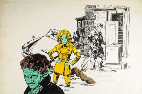 Sergio Zaniboni - "Una casa per Silvia" Illustrazione Originale (Master Of Drawing) - Page volante | Catawiki