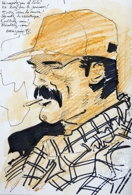 Bec Christophe Superbe... | Lot 35 - BEC Christophe Superbe dédicace pleine page dans l’album... | Vermot et Associés