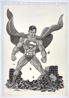 George Perez: an original Superman artwork (DC Comics, 2012). | Ewbank’s