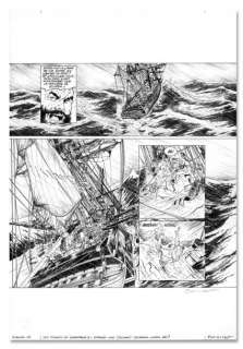 Bonnet Franck - LES PIRATES DE BARATARIA "GRANDE ISLE" Encre de chine pour