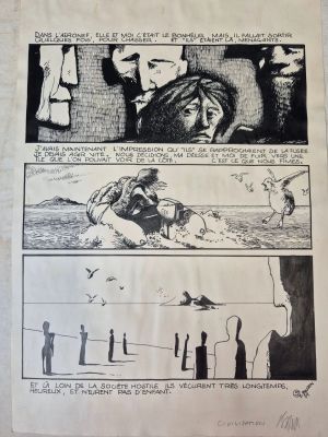 [Bd] Baudoin Edmond... | Lot 318 - [BD] BAUDOIN Edmond (né en 1942) Planche originale... | Nice Enchères