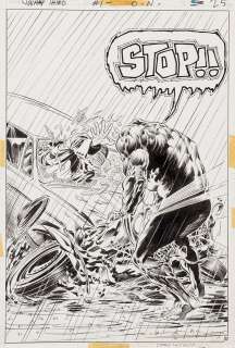 Bernie Wrightson signed original Swamp Thing #1 interior splash page. | Profiles in History