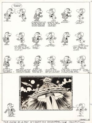 Serge GENNAUX (né... - Lot 52 - Serge GENNAUX (né en 1938) L‘homme aux phylactères Encre...