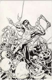 Kevin Nowlan | HAL JORDAN & GL CORP #15 cover 11x17 | Hero Initiative