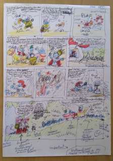 Wasterlain, Marc - Crayonné originale - Carnaval des Schtroumpfs - (2000) | Catawiki