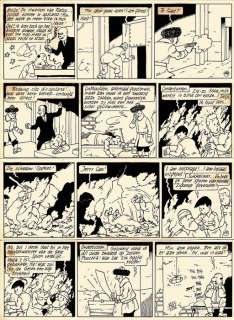 Johan et Stephane / Oncle Zigomar / Snoe en Snolleke - l’Espion Jaune / De Gele Spion (pag. 33) - O.I. Ink - (1954) | Catawiki