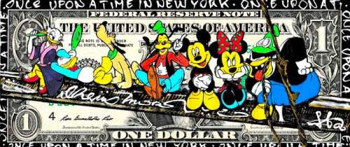Moabit - Mixed Media Artwork - Mickey and Friends - Once Upon a Time in New York - First edition - (2019) | Catawiki
