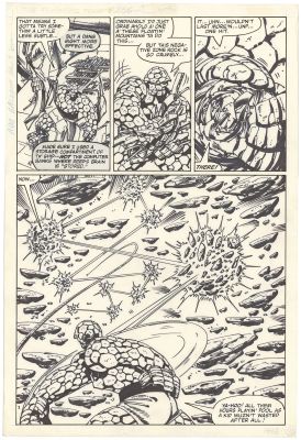 John Byrne | Fantastic Four #256 p10 (⅔ Splash) (Large Art) | Nostalgic Investments