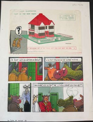 De Moor Johan, La... | Lot 23 - De Moor Johan, La Vache, planche n°36 à l’encre de... | Tessier Sarrou