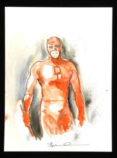 Marvel Comics Daredevil - an original painted artwork by Martin Simmons. | Ewbank’s