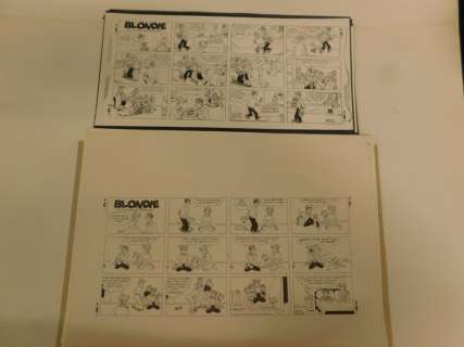 48 Blondie Newspaper Comic Strip Proof | misc / divers