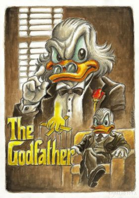 Scrooge & Donald Duck – The Godfather Tribute | Corner4art