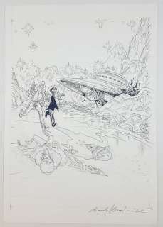 Martyn Mistére n. 317 - G. Alessandrini - Originale di Copertina "MM Longitudine Zero" - Firmata - Loose page - (2012) | Catawiki