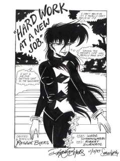 Byers, Reggie | Shuriken page 4 splash | Art4Comics