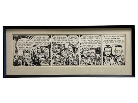 Lot 5902 - MILTON CANIFF ORIGINAL STEVE CANYON COMIC DRAWINGS | misc / divers