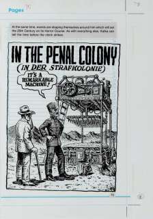 Robert Crumb original artwork for Introducing Kafka complete 10-page story In The Penal Colony . | Profiles in History